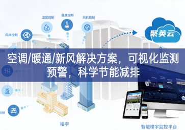 「智慧樓市」空調(diào)/暖通/新風(fēng)解決方案，可視化監(jiān)測(cè)預(yù)警長期間，科學(xué)節(jié)能減排