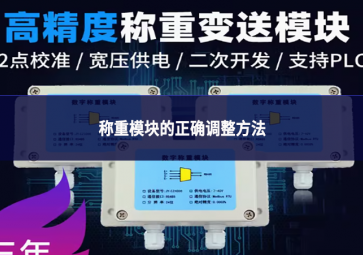 稱(chēng)重模塊的正確調(diào)整方法